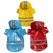 PU reflective pet dog raincoat wholesale